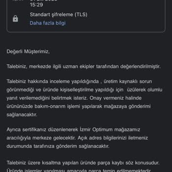 Altınbaş Bilekliğimin Parçasını Geri Vermiyor