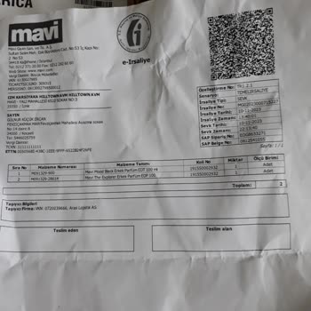 Mavi Eksik Sipariş Gönderdi, İki Ürünün Faturası Da İçinde