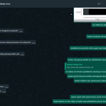 İstanbul Birinci Etiket Ve Promosyon Müşteriyle Üslupsuz Lakayıt Konuşmalar, Mal Satma Niyetleri Yok!