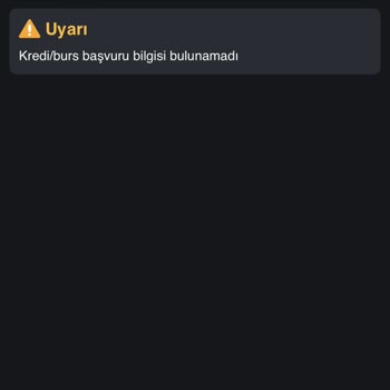 Kredi ve Yurtlar Kurumu Gsb Burs Başvurusu Yaptığım Halde Gözükmüyor