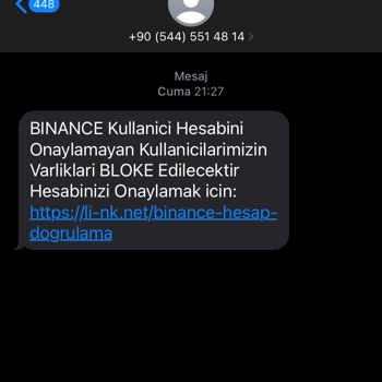 Binance Gelen Mesaj