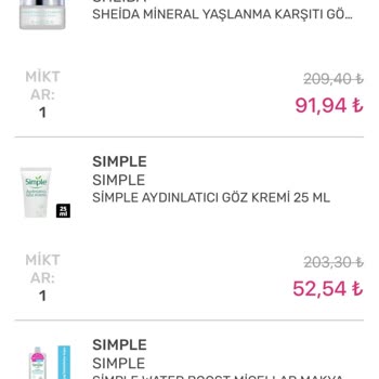 Watsons Siparişimi Hatalı Eksik Göndermişsiniz
