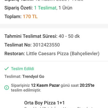 Trendyol Yemek Konusunda Mağdur Durumda Bıraktı.