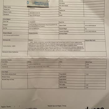 Dyson V10 Arıza Belirsizliği