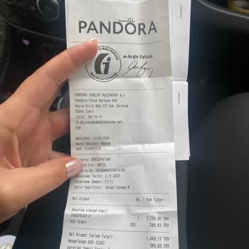 Pandora Mücevher Ayıplı Malin Arkasında Durulmaması