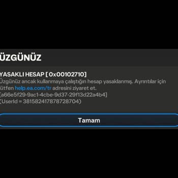 EA Sports Ortada Hiçbir Sebep Yokken Hesabım Banlandı