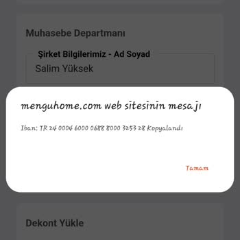 Mengü Home Ürün Satın Alımından Sonra Sayfa Kapatıldı