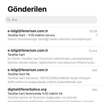 Taraftar Kart Fenerium İndirim Sorunu