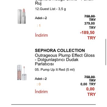 Sephora Para İadem Olmadı