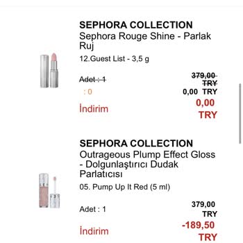 Sephora Para İadem Olmadı
