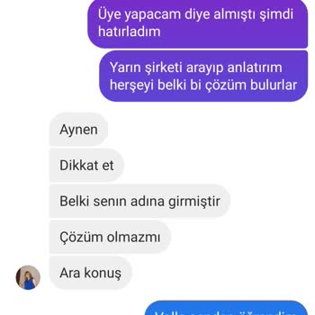 Oriflame Adıma İzinsiz Alışveriş Yapılmasına İlişkin Şikayet