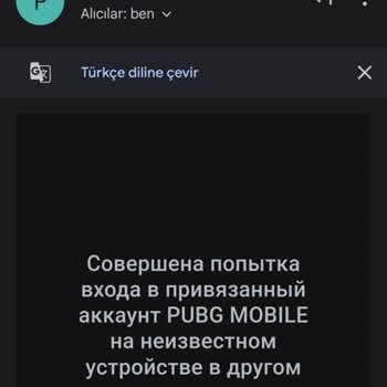 PUBG (Pubgmobile.com) Hesabımı Geri Kazanmak İstiyorum