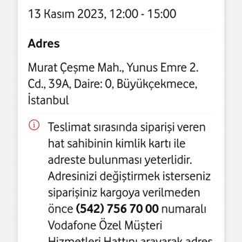 Vodafone Hızlı Teslimat Sözünde Durmuyor