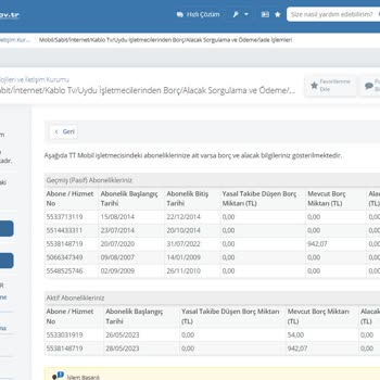 Türk Telekom Ödenmiş Ama Gözüken Fatura Borcu