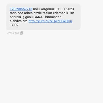 Yurtiçi Kargo Adrese Getirmiyor Kendiniz Alın Diye Mesaj Atıyor