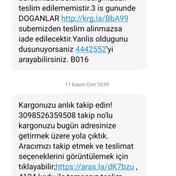 Aras Kargo'nun Teslim Etmediği Gönderi Ve Bekleme Süresi Dolmadan İade