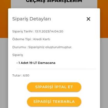 Saka Su Sipariş Gününde Getirmiyor.