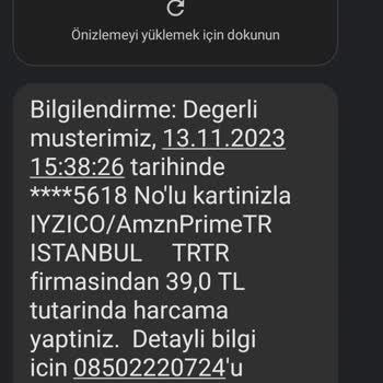 iyzico Haberim Olmadan Alışveriş Yapılmış