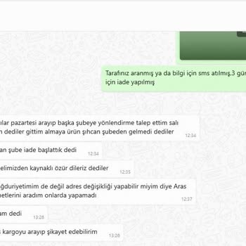 Aras Kargo Şubesi Paketi Dağıtım Yapmadan İade Ediyor
