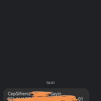 Akbank Cep Şifreden Gelen Mesaj