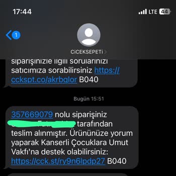 Çiçek Sepeti Teslim Edilmeyen Çiçeği Teslim Edilmiş Olarak Gösteriyor
