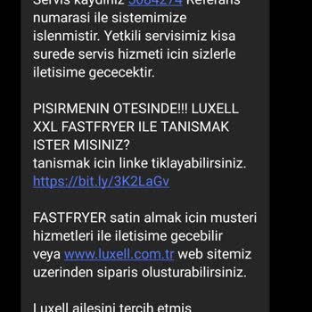 Luxell Ürünün Arıza Giderilmemesi