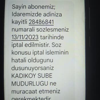 İSKİ Sözleşmemi İptal Etmiş