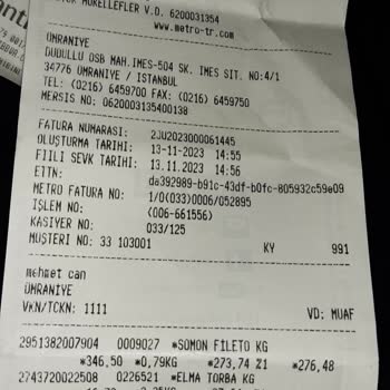 Metro Market Somon Kılcık Sorun