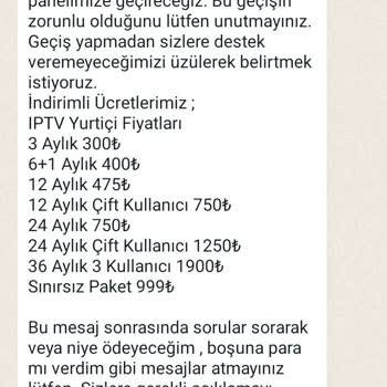 Lider IPTV Üyelik Sorunu