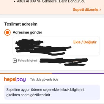 Hepsiburada Bölgeye Teslimat Yapmıyor