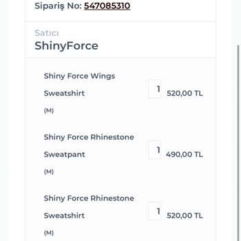 Shiny Force Siparişim Uzun Süredir Teslim Edilmiyor