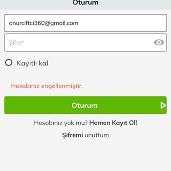 Bahigo Hesap Engellemesi Çekim Talebi