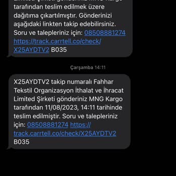 Fahhar Design Fahhar.com Ve MNG Kargo Sorumsuzluğu