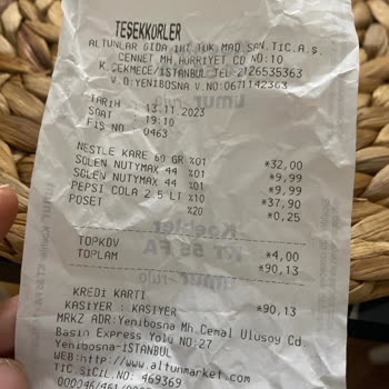 Cennet Mahallesi Altun Market Şikayet