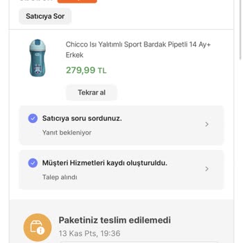Hepsiburada Ürün Teslimi Yapılmadı