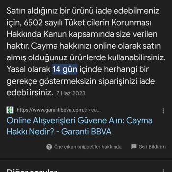 Emende Ayakkabı İade Kabul Etmiyor