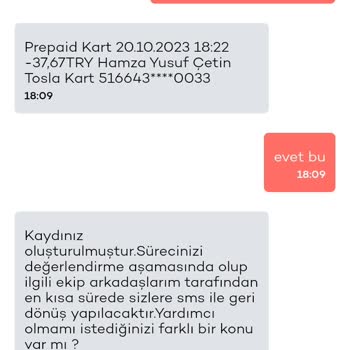 Tosla İade Paramı Vermiyor
