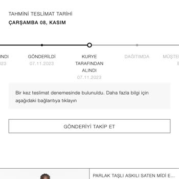 Zara Teslimat Ve İade Sorunu!