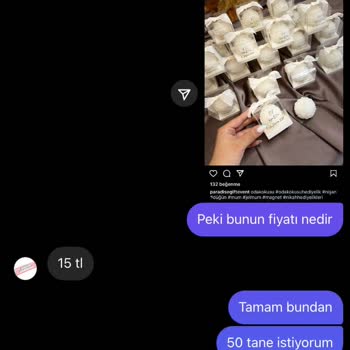 Paradisegiftevent (Instagram) Nişan Öncesi Hediyelik Mağduriyeti