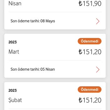Vodafone 11 Aya Yakın Faturam Ödenmeyip Kısıtlama Arama Mesaj Gelmedi