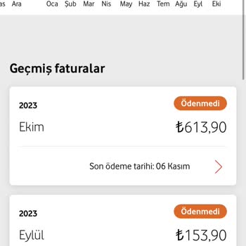 Vodafone 11 Aya Yakın Faturam Ödenmeyip Kısıtlama Arama Mesaj Gelmedi