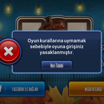101 Okey Plus Kural İhlalinden Dolayı Giriş Yapamıyorum