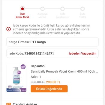 Trendyol Hasarlı Ürün Ve Zorlu İade Süreci
