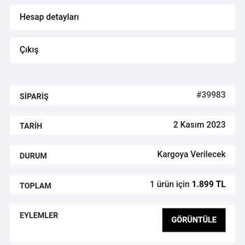 Sıfır Bir Home Paramızı Aldı Siparişimizi Getirmedi