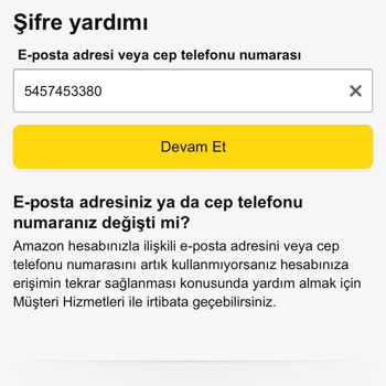 Amazon Hesabına Alışveriş Yaptıktan Sonra Ulaşamadım