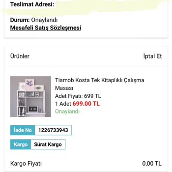 A101 Gönderilmeyen Kargo Problemi