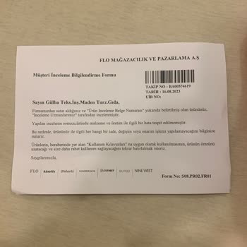 Lumberjack Arızalı Ürünün Değişmesi