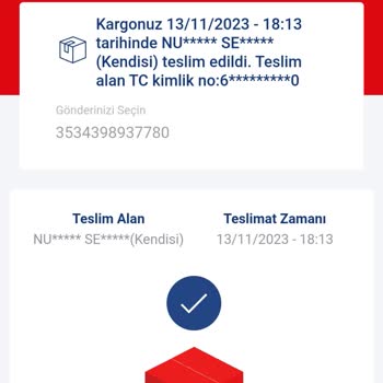Aras Kargo Kargom Başkasına İletilmesine Rağmen Teslim Edildi Görünüyor