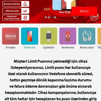 Vodafone Kaybolan Müşteri Limiti