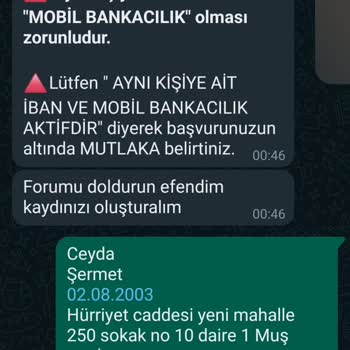 Fiora Tekstil (İş Başvurusu) Güven Sorunu Ve Hesap Açma İzni